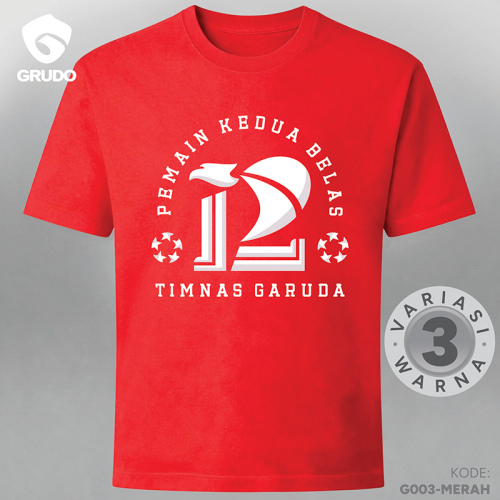 T-shirt Simbol Pemain Ke-12 - Logo besar